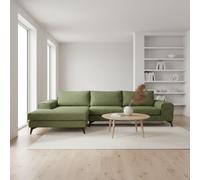Abakus Direct Venice Corner Left Sofa with Deep Seats & Extra-wide Padded Arms in Dark Green Abakus Direct Dark Green