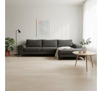 Abakus Direct Venice Corner Sofa In Graphite Right Facing With Deep Seats And Extra-Wide Padded Arms