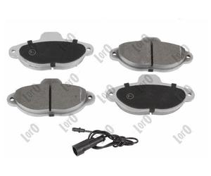 ABAKUS Disc Brake Pad Set 231-01-090 For Fiat Lancia Bendix 114.8x55.5x16.2mm