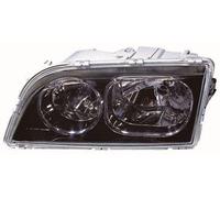 ABAKUS Headlight 773-1117R-LD-EM Right for Volvo, H7, Black Chrome Rings