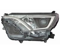 ABAKUS Headlight Right 112-1149RMLDEM2 for Toyota 2015+, Black, LWR Motor