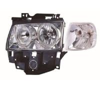 ABAKUS Headlight Set 441-11A3FXLDEM1 for VW, H7, Chrome Clear Glass
