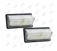 ABAKUS LED License Plate Light L35-210-0004LED for Nissan, Clear Glass, Pair