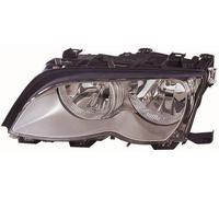 ABAKUS Left Chrome Main Headlight 444-1128L-LDEM1 for BMW, H7