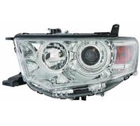 ABAKUS Main Headlight 214-1197R-LD-EM Right Chrome For Mitsubishi H11/HB3