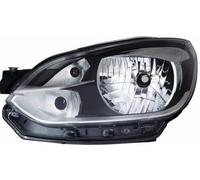 ABAKUS Main Headlight 441-11H4L-LDEM1 Left For VW H4 ECE Black