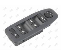 ABAKUS Power Window Switch 135-05-157, Front Left, 20-Polig, Peugeot