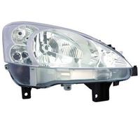 ABAKUS Right H4 Main Headlight 550-1149RMLD-EM for Peugeot Chrome E-Checked