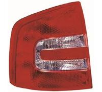 ABAKUS Tail Light 665-1912L-UE Left For Skoda (Bulb W3W P21W PY21W) White Turn