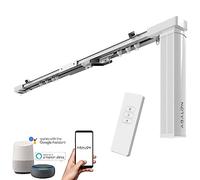 Abalon Motorized Track for Curtains With Remote Control, 1 to 6 meters, Motor Wifi compatible with Alexa, Google Home, Smartphone App, Smart Home, Electric Curtain Tracks, Motorized Curtain Rods (DIY)