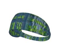 Abalone Nacre Print Non-Slip Elastic Running Headband, Sweat Absorbing Stretchy Hair Bands For Gym Yoga, Soft Skin-Friendly Foldable Workout Headband