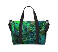 Abalone Nacre Print Waterproof Travel Tote Bag,Carry On Weekender Duffle for Gym Overnight