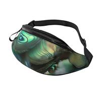 Abalone Nacre Printed Personalized Waist Bag, Lightweight and Versatile Crossbody Bag for Everyday and Outdoor Adventures