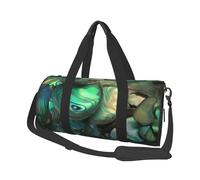 Abalone Nacre Printed Sports Gym Bag with Wet Pocket & Shoes Compartment, Travel Duffel Bag for Men Women
