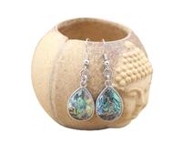 Abalone Shell Drop Earring White/Pink/Yellow/Rainbow Paua Shell Reiki Eardrop Women Party Wedding Fashion Jewelry