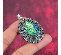 Abalone Shell Gemstone 925 Solid Sterling Silver Jewelry, Handmade Glorious Silver Jewelry Gift For Women