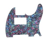 Abalone Style Acrylic Humbucker Pickguard Replacement for TL Electric Guitar, Dual Coil Pickup Compatible, Lightweight Protective Guard with Iridescent Shell Pattern