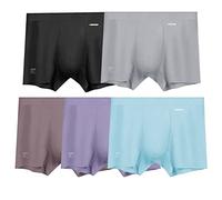 ABananaCover Premium Men's Naked Feeling Air Micro Modal Boxer Briefs 3" - 3X Softer Than Cotton - Snug-Fit Athleisure Trunks, 5-pack/Assorted Colors 01, XL