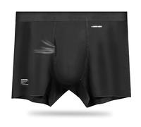ABananaCover Premium Men's Naked Feeling Air Micro Modal Boxer Briefs - Softer Than Cotton-Athleisure Mens Underwear Trunks, 1-pack/Wolfram Black, L