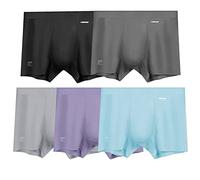 ABananaCover Premium Men's Naked Feeling Air Micro Modal Boxer Briefs - Softer Than Cotton-Athleisure Mens Underwear Trunks, 5-pack/Assorted Colors 02, L