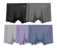 ABananaCover Premium Men's Naked Feeling Air Micro Modal Boxer Briefs - Softer Than Cotton-Athleisure Mens Underwear Trunks, 5-pack/Assorted Colors 03, M