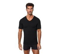 Abanderado A0DGO Men's Short Sleeve V-Neck T-Shirt Black