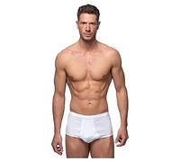 abanderado Men's Clásico Braslip Abierto Canalé Full Slip, White (Blanco 001), Medium (Size: M/48)
