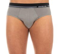 Abanderado Mens anatomical front breathable fabric brief A077H - Grey Cotton - Size Large