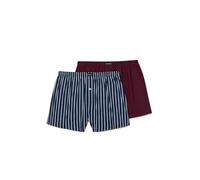 Abanderado Men's Bóxer de Tela Algodón Closed Boxer Briefs, Blue/Maroon, 36 (Pack of 2)