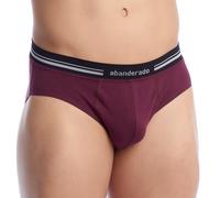 Abanderado Mens Breathable Anatomical Front Fabric Brief A077H - Bordo - Size X-Large