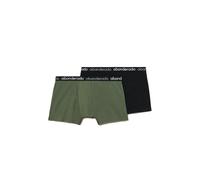 Abanderado Men's Calzoncillos Bóxer Cotton Stretch Closed Boxer Briefs, Khaki/Black, 40 (Pack of 2)