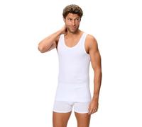 Abanderado Men's Camiseta De Tirantes Algodón Canalé Kniited Tank Top, White (Blanco 001), Medium (Manufacturer Size: M/48)