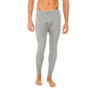 Abanderado Mens Long inner pants for men, model 0878, with side opening. Total comfort and warmth. - Grey - Size Large