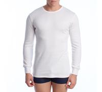 Abanderado Mens Long Sleeve Cotton Thermal T-Shirt A0258 - White - Size 2XL