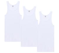 Abanderado Men's Pack Camisetas Tirantes Ocean Canalé Tank Top, White, M (Pack of 3)