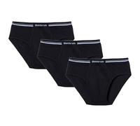 ABANDERADO Men's Pack De 3 Slips Con Cinturilla Extra Suave Briefs, Black, X-Large