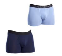 Abanderado Mens Pack of 2 Sensitive Bamboo Boxers A0C7M Men - Multicolour - Size Large