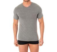 Abanderado Mens short sleeve V-neck T-shirt A040X - Grey - Size Medium