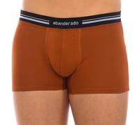 Abanderado Mens Stretch cotton boxer with extra soft waistband, model A077I for men. Maximum daily comfort. - Brown - Size Medium