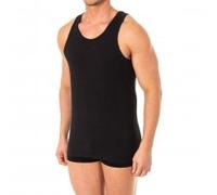 Abanderado Mens Wide-strap, round-neck T-shirt for men A0DGN. Comfort and perfect fit. - Black - Size Large