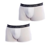 Abanderado Pack-2 A0DGR Mens Boxers - White - Size Large