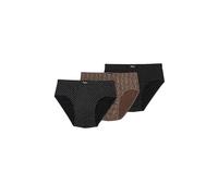 Abanderado Pack-3 Men's Briefs Essential Prints A0080 Black-brown