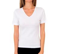 Abanderado Womens Natural Therm Short Sleeve Thermoregulatory T-shirt P04AN - White - Size Medium