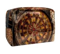 Abandoned Dart Board Cosmetic Bag for Women, Travel Toiletries Bags Large PVC Makeup Handy Pouch Organiser with Zipper