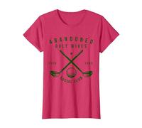 Abandoned Golf Wives Social Club Funny Golfer Golf Player T-Shirt, Women, Red Heather, Medium