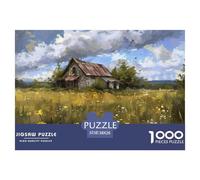 Abandoned House Jigsaw Puzzles for Adults Kids Personal Puzzles 1000 Piece Brain Challenge Home Decoration Gifts 38x26cm/1000pcs