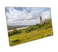 Abandoned Ruins Of Dunlewey Church County Donegal Ireland Wall Art Print On Canvas Picture For Home Office Decor 91x61cm (36x24In)