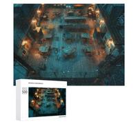 AbandonedDeck 500Pc Jigsaw Puzzles Suitable Adults KidsJigsaws Essential Parent Child Activity Family Game Vibrant Ideal Holiday Gift500 PCS