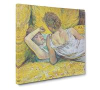 Abandonment by Henri de Toulouse Lautrec Canvas Print | Gallery Wrapped 30mm Frame Wall Art | 14x14 inches | Ready to Hang | Impressionist Picture | Living Room Bedroom Lounge Office