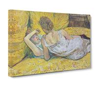 Abandonment By Henri De Toulouse Lautrec Canvas Print | Gallery Wrapped 30mm Frame Wall Art | 30x20 inches | Ready to Hang | Impressionist Picture | Living Room Bedroom Lounge Office
